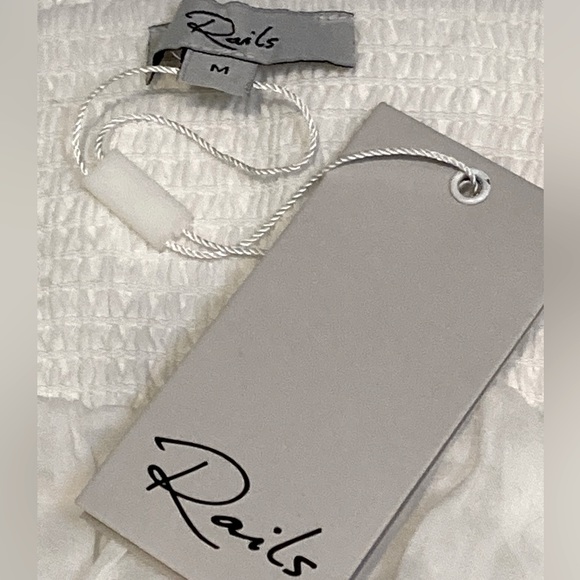 NWT Rails White Eyelet Lucille Dress - Sz M - Picture 6 of 10